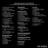 My Medic MyFak Mini First Aid Kit - Small and Lightweight for Camping Hiking and Backpacking - IFAK with 70 Items - HSA/FSA Great for Travel - Red