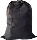 Extra Large Laundry Bag, Black Bags with Drawstring Closure, 30"x40", for college, dorm and apartment dwellers