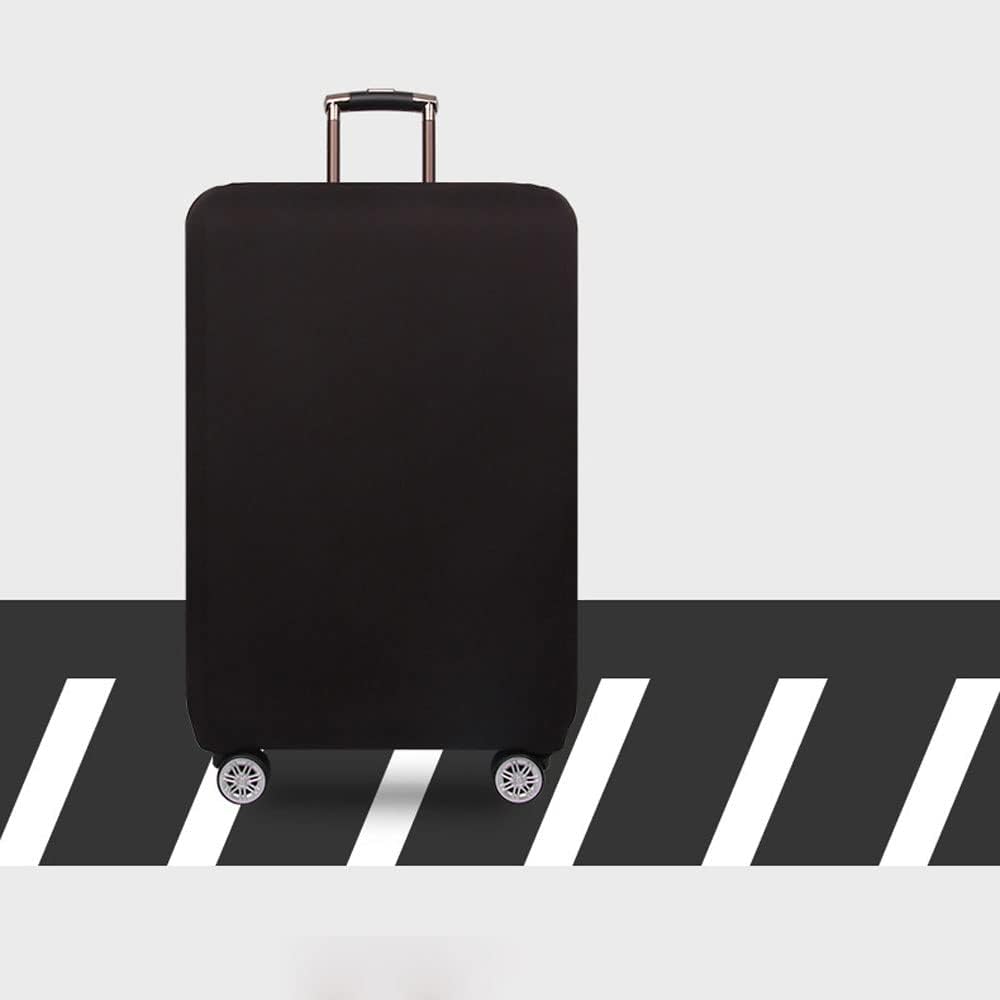 MosaiRudo Thicker Luggage Cover Elastic Suitcase Cover Protector Fits 18-32 Inch Suitcase Travel Accessories (Black, M)