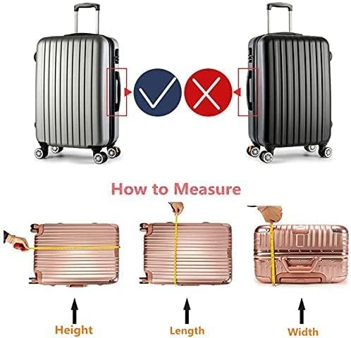 20 Inch PVC Luggage Protector Cover for TSA Approved Clear Suitcase Protector 20-21 Inch Transparent Luggage Protective Cover Case Suitable for 20"-21"