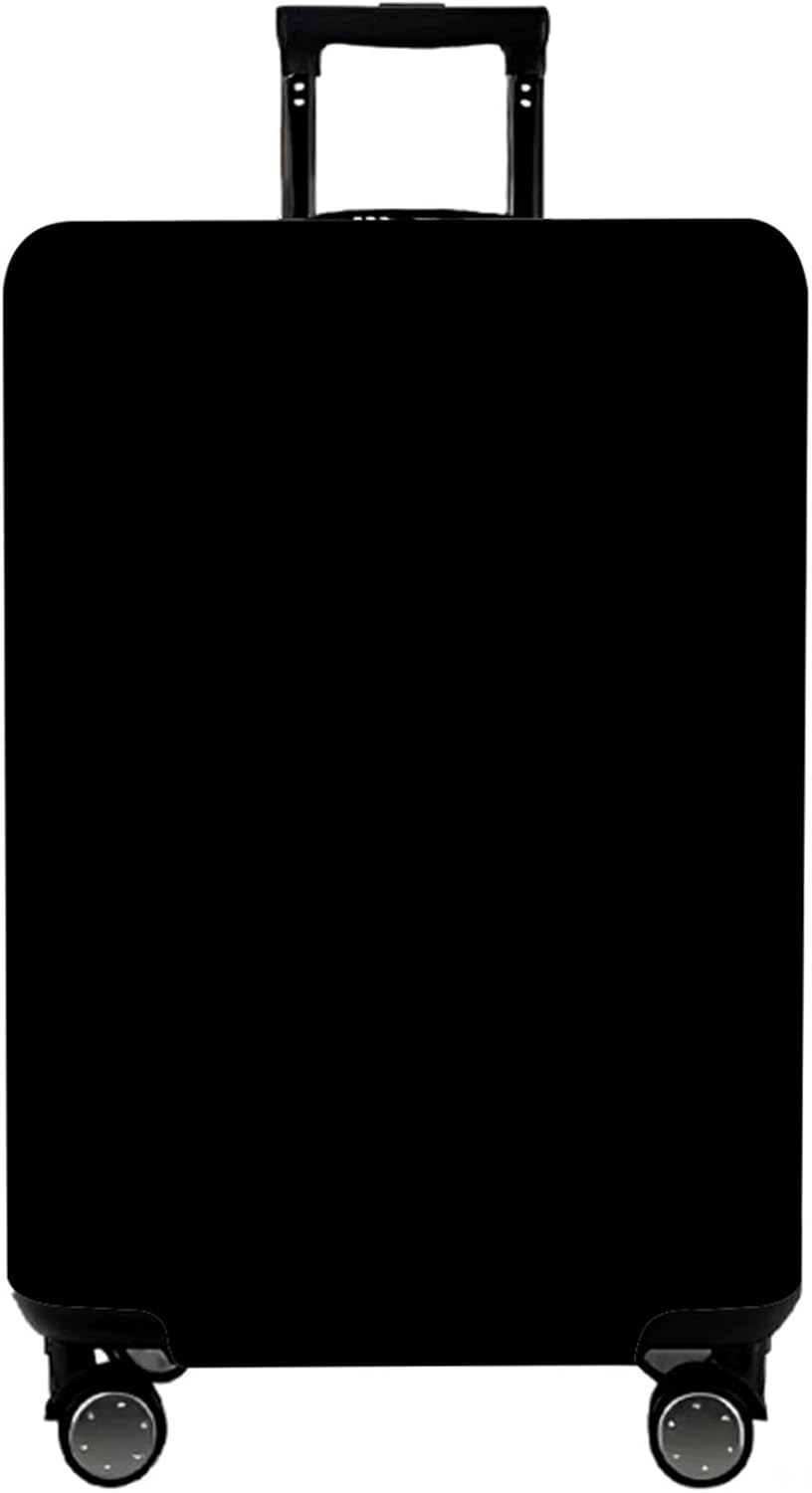 WUJIAONIAO Travel Luggage Cover Baggage Suitcase Cover Protector Skins 18-32 Inch (Pure Black, S (for 18-20 inch luggage))