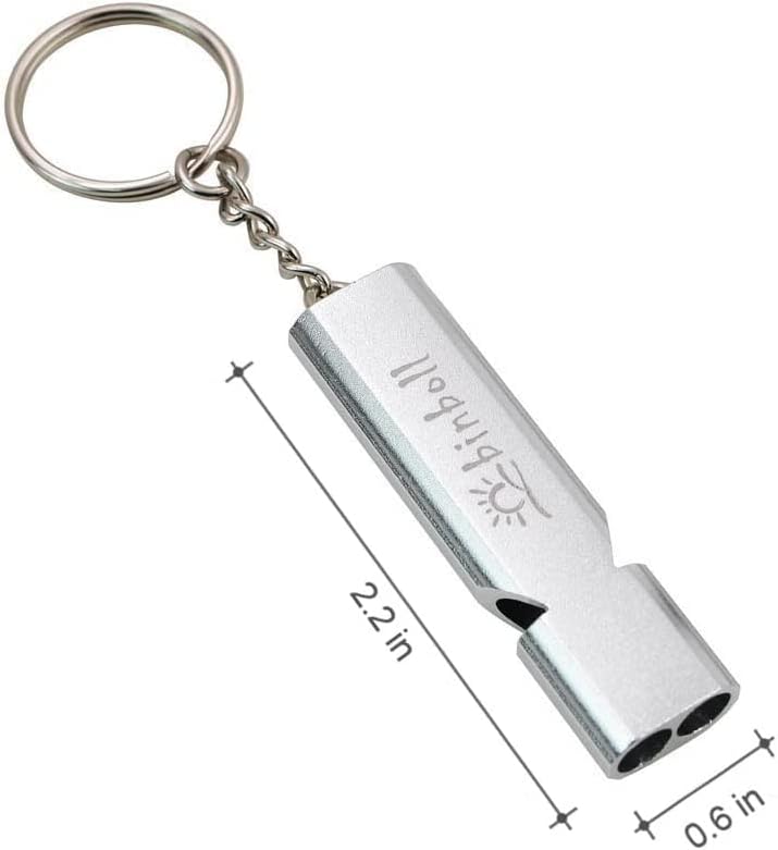 Emergency Whistles Lifeguard Safety Whistle with Lanyard and Keychain for Outdoor Camping Hiking Boating Backpacking Fishing Kayak Kids Rescue Signaling Loud Survival Whistle