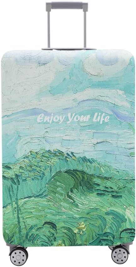 Travelkin Luggage Covers For Suitcase Tsa Approved,Suitcase Cover Protector Fit 18-32 Inch Luggage (Spring, L)