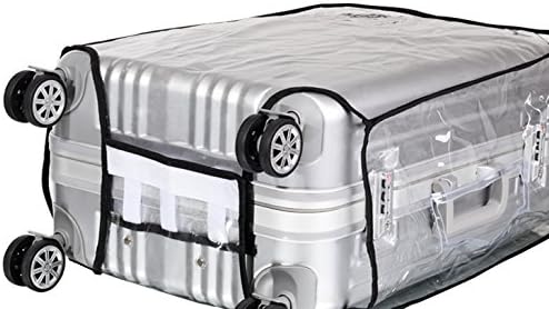 JenKin Luggage Protector Suitcase Cover PVC Waterproof Travel Suitcase Fits Most to 30"（30" (21.3" L x 13.4" W x 29.5" H)）