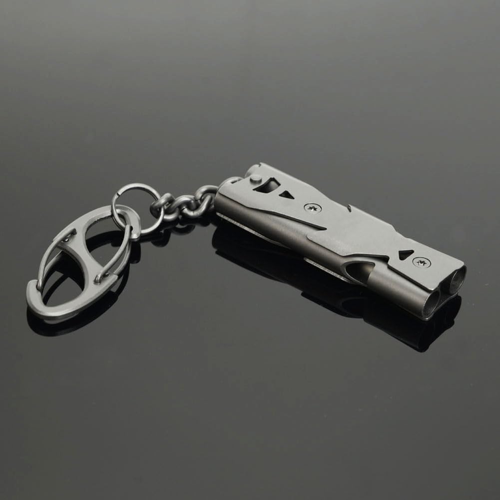 Whistle Emergency Whistles Keychain Rape Whistle Stainless Steel High Decibel Whistles … …