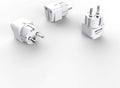 BESTEK Europe Travel Plug Adapter, Grounded Universal Type E/F Plug Adapter EU to US Adapter - Ultra Compact for Most of Europe, Asia Countries and More, 3 Pack