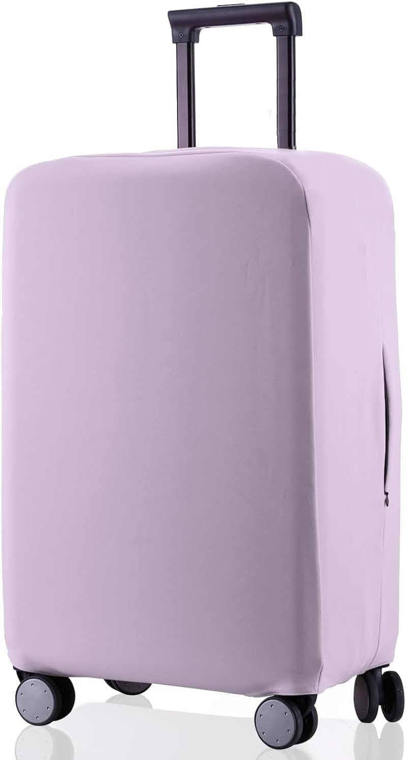 Travel Luggage Cover Protector Scratch-Resistant Fit 19-31 Inch Suitcase, Not Included Suitcase (Lavender Purple, SX(22-23 inch))