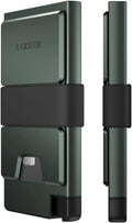 Ekster - Aluminum Cardholder Pro Wallet - All-Metal Aluminum Wallet for Men - Fits 7 Cards, RFID Blocking Layer, Ultra-Thin, Minimalist, Push Button, Card Access, Expandable, Trackable (Forest Green)
