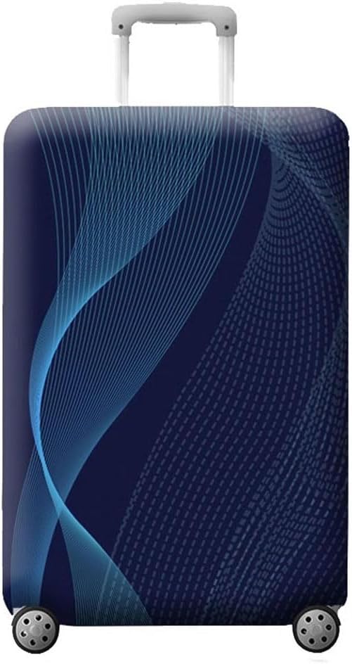 MosaiRudo Thicker Luggage Cover Elastic Suitcase Cover Protector Fits 18-32 Inch Suitcase Travel Accessories (TKM0078, M)