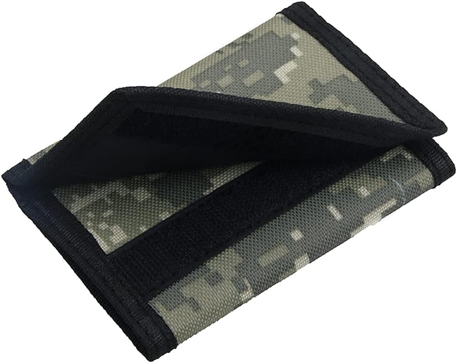 NEICY RFID Blocking Canvas Wallet for Men and Women - Camo Trifold Outdoor Sports Wallets with Magic Sticker for Teen Kids (Mosaic)