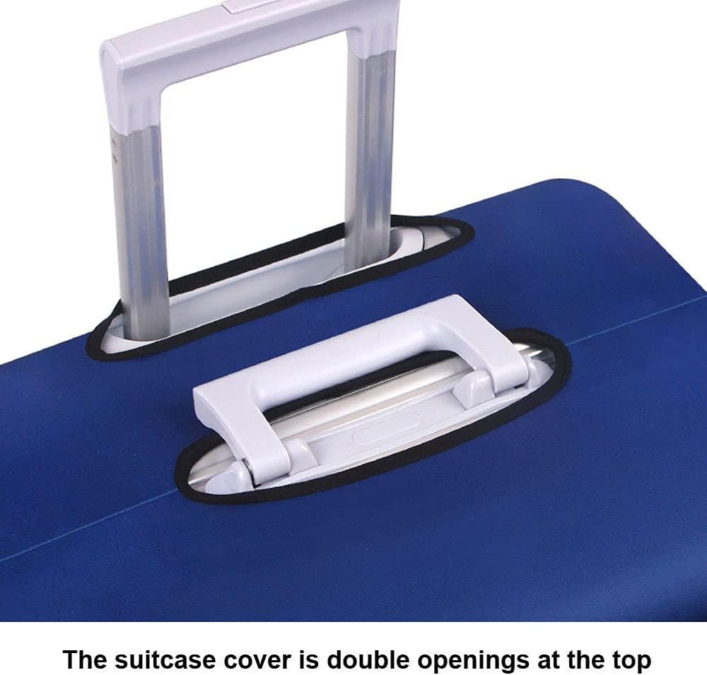 MosaiRudo Thicker Luggage Cover Elastic Suitcase Cover Protector Fits 18-32 Inch Suitcase Travel Accessories (Travel, M)