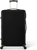 30 Inch PVC Luggage Protector Covers for TSA Approved Clear Suitcase Cover Protector Transparent Luggage Protective Cover Set (Black, Suitable for 30"-31")