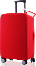 Travel Luggage Cover Suitcase Protector Scratch-Resistant Fit 19-31 Inch Suitcase, Not Included Suitcase (Red, L(26-27 inch))
