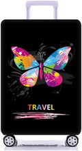 MosaiRudo Thicker Luggage Cover Elastic Suitcase Cover Protector Fits 18-32 Inch Suitcase Travel Accessories (Butterfly, M)