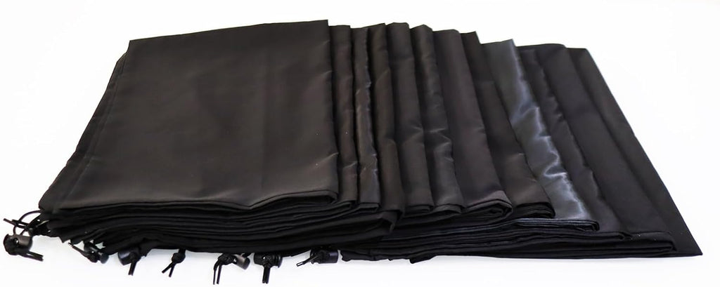 Extra Large Laundry Bag 18 Pack, Travel Laundry Bags with Drawstring Closure, 30"x40", for college, dorm, apartment dwellers (18Pcs Black)