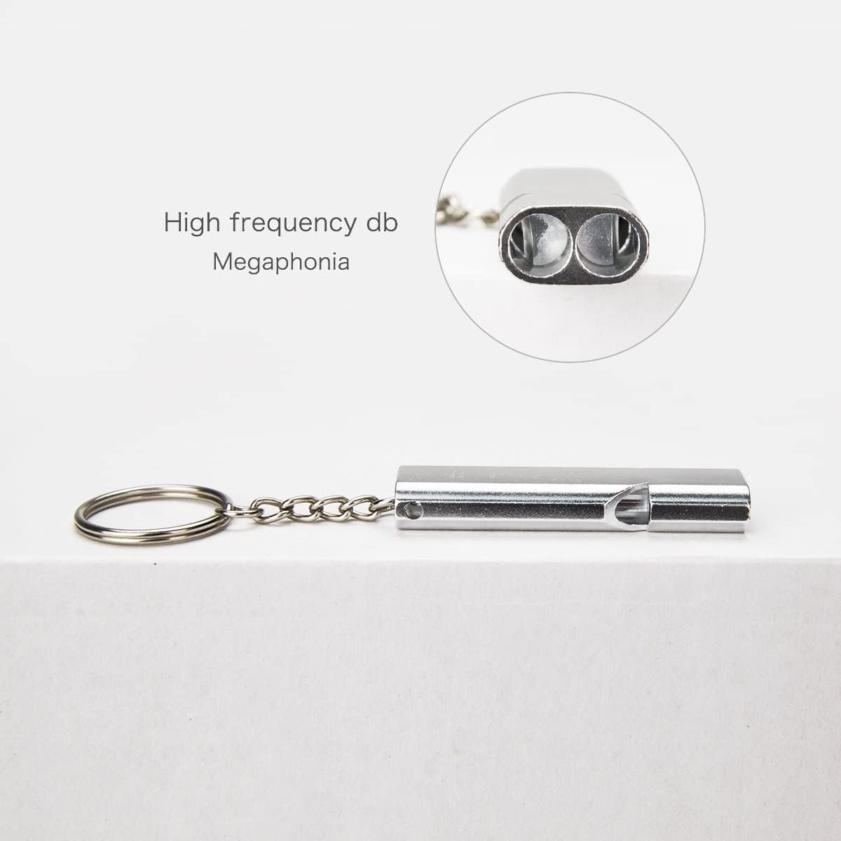 Emergency Whistles Lifeguard Safety Whistle with Lanyard and Keychain for Outdoor Camping Hiking Boating Backpacking Fishing Kayak Kids Rescue Signaling Loud Survival Whistle