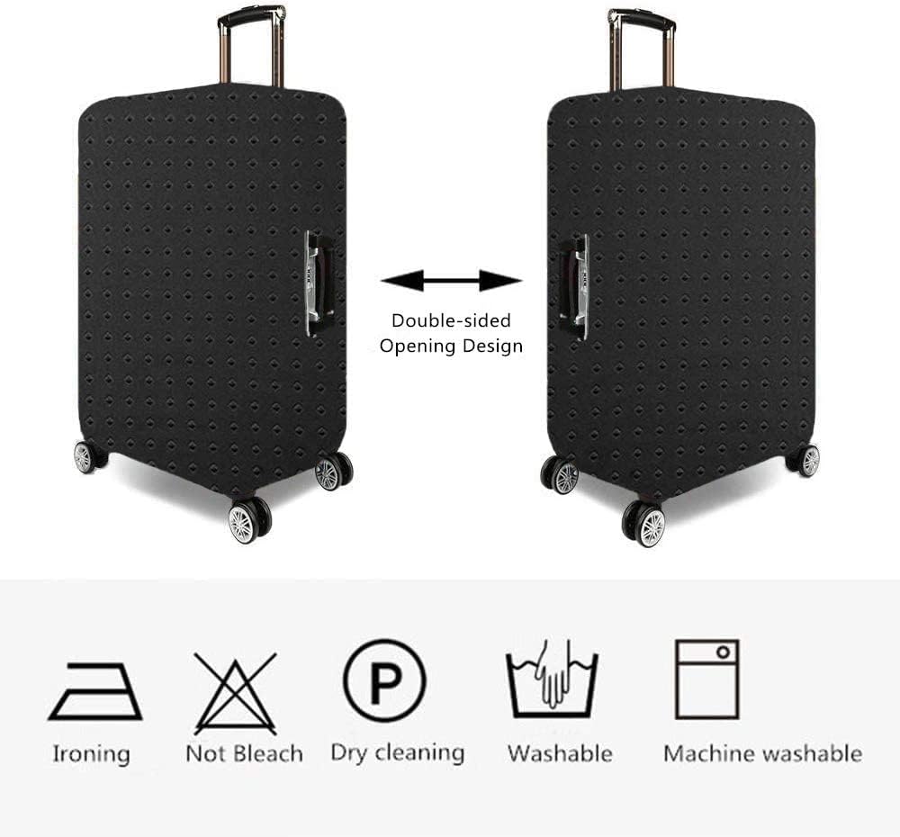 7-Mi Travel Luggage Cover Protector, Washable Suitcase Protector Anti-scratch Spandex Baggage Covers Fits 23-25 Inch Luggage