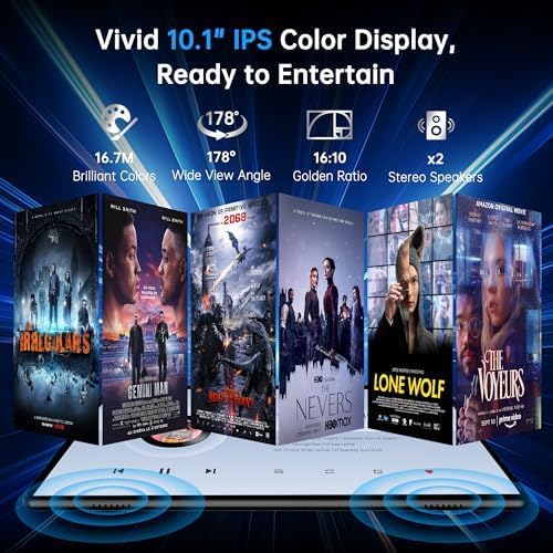 HAOVM Android 14 Tablet 10.1 Inch,4G SIM Unlocked, Quad-Core CPU 2.0GHz,3GB+32GB, TF Expandable, IPS Display, 5G WiFi, Bluetooth 5.0,5MP+8MP Dual Cameras,5000mAh, GPS, Google Kids Space，Black case