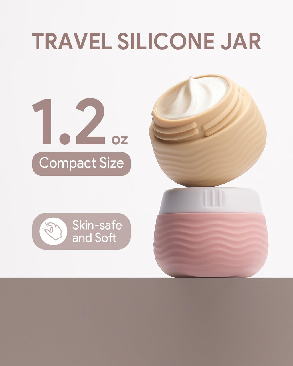 Lotour Travel Toiletry Bag for Women with Travel Size Silicone Containers Set, Hanging Toiletry Bag for toiletries, Cosmetic Bag Travel Organizer (Pink)