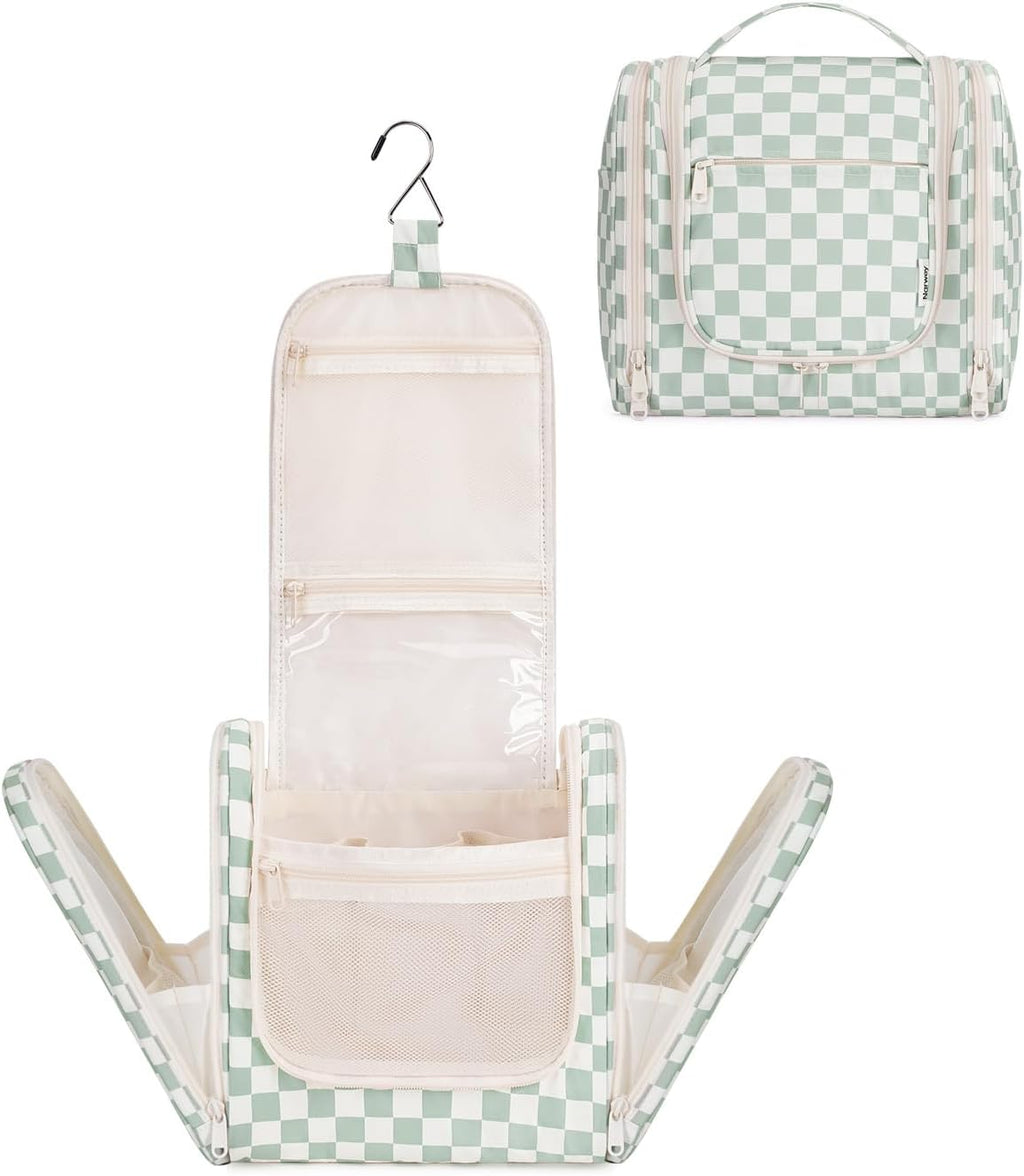 Narwey Hanging Toiletry Bag for Women Travel Makeup Bag Organizer Toiletries Bag for Cosmetics Essentials Accessories