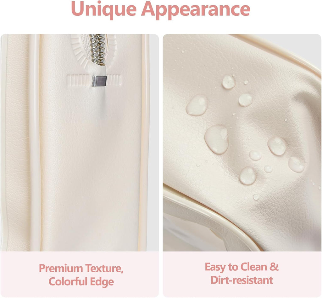 PACKISM TSA Approved Toiletry Bag - Upgrade Color-Edged Clear Makeup Bags, Clear Toiletry Bags For Traveling Fits Various Storage Needs