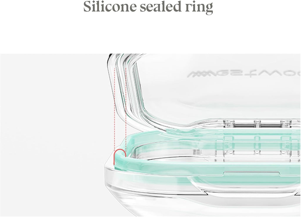 1 Pack Small Pink Pill Organizer, 4 Compartments, Compact Stylish Cute Travel Camping Pill Box Daily Medicine Pill Case, Portable and Moistureproof to Store Vitamins, Medication and Supplements