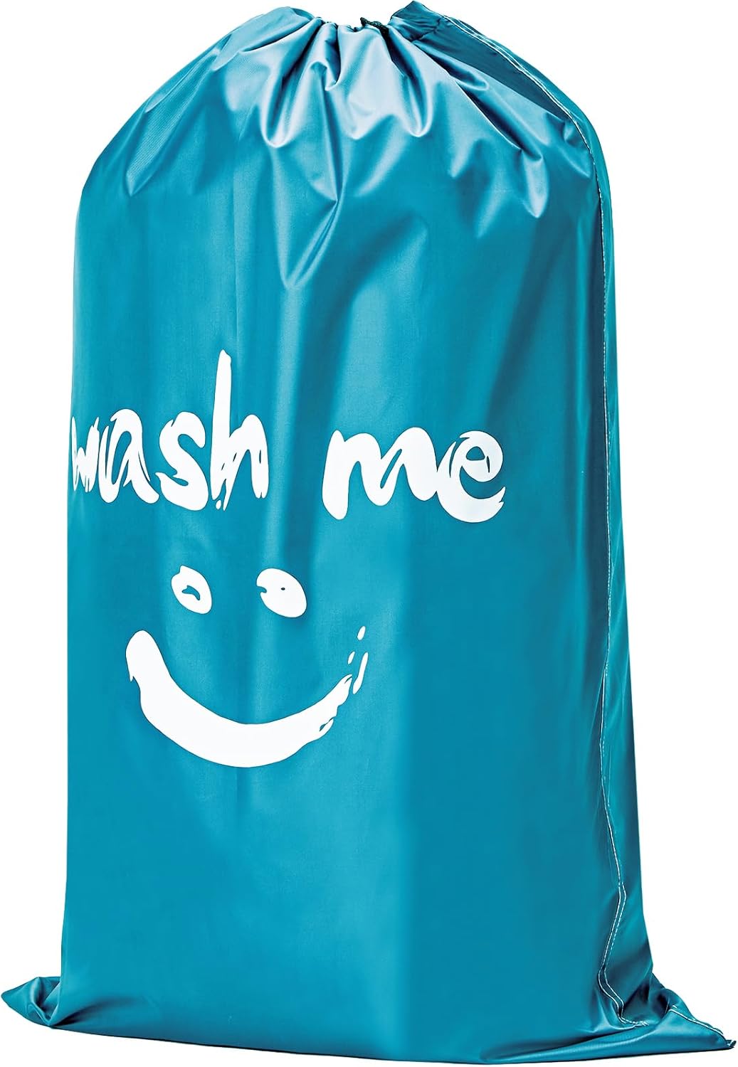 HOMEST XL Wash Me Travel Laundry Bag, Dirty Clothes Organizer, Large Enough to Hold 4 Loads of Laundry, Easy Fit a Laundry Hamper or Basket, Light Blue