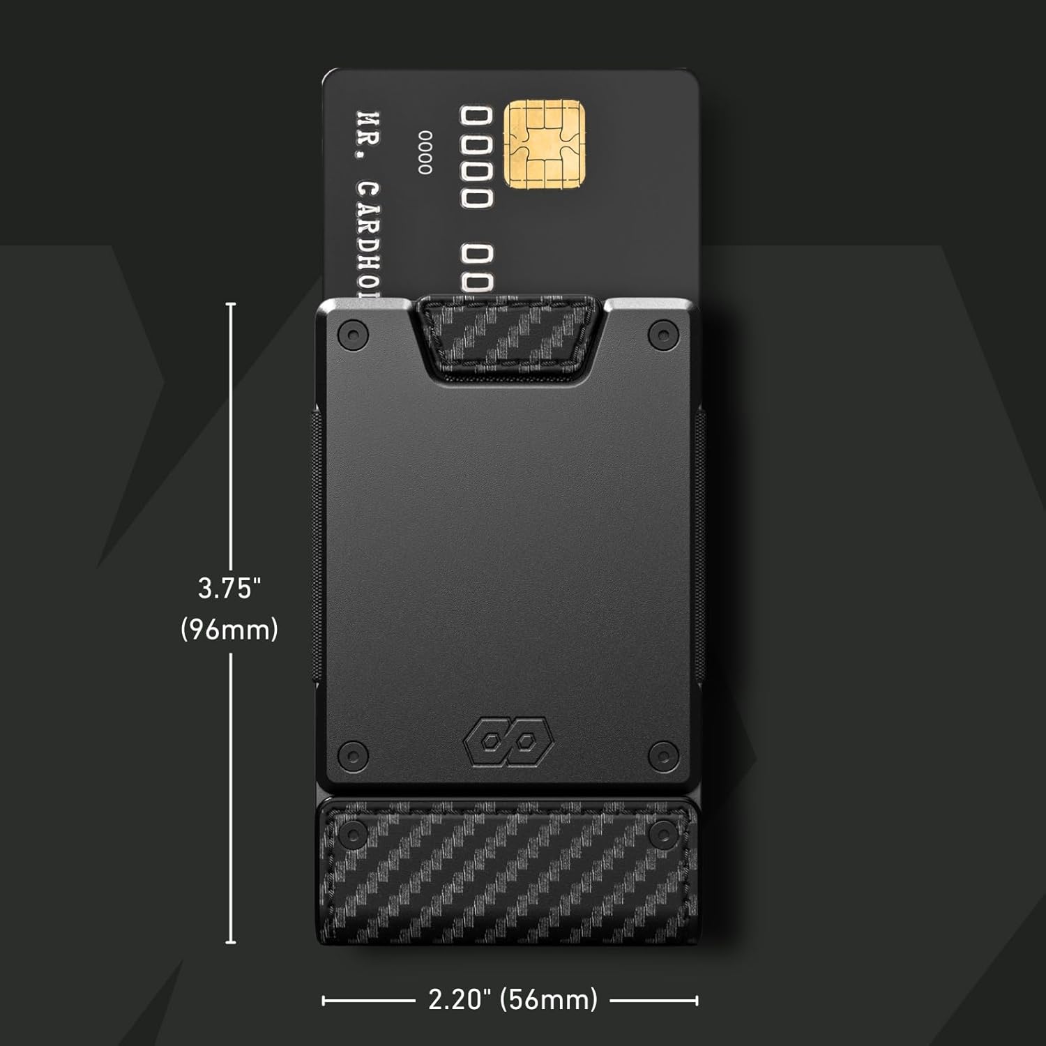 PROOF Wallet | Slim Minimalist Wallets for Men | Leather & Metal | RFID Wallet | Front/Back Pocket | Gift Box | Veteran Owned