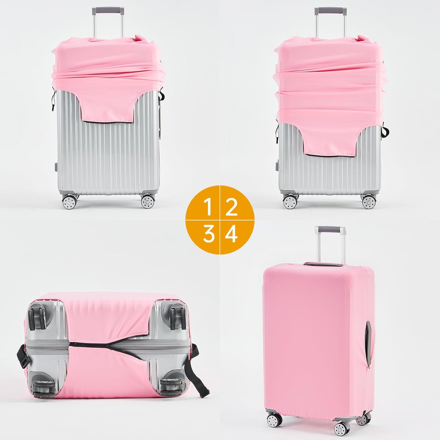 Travelkin Luggage Covers For Suitcase Tsa Approved,Suitcase Cover Protector Fit 18-32 Inch Luggage