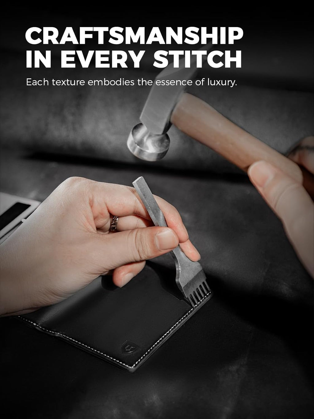 LORZOR Wallet for Men with Metal Card Holder, Pop Up Wallet, Finest Full Grain Leather Trifold Wallet, Smart, Minimalist, RFID Blocking, Front Pocket, ID Window, Black/Silver