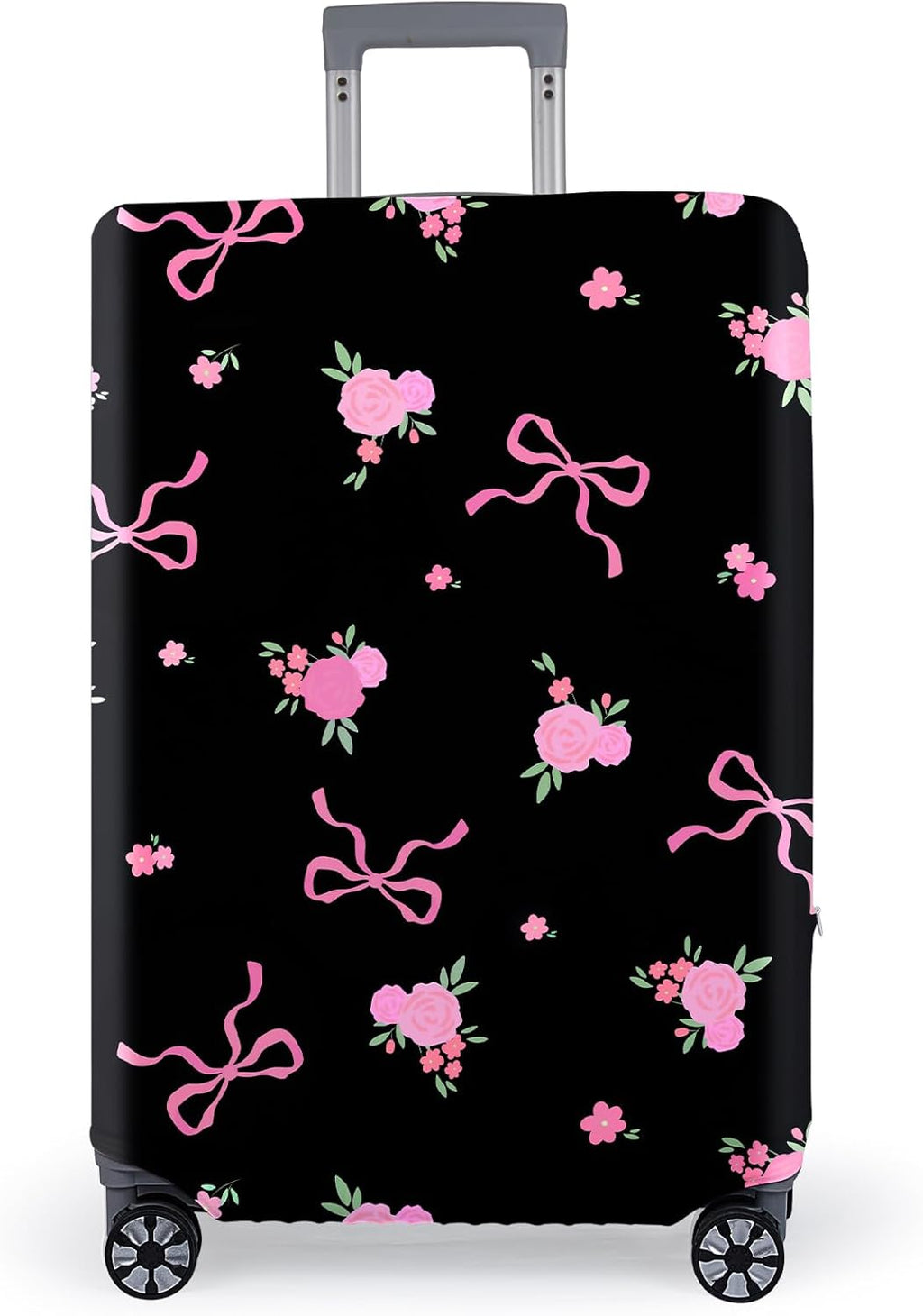 Pink Dino Suitcase Luggage Cover, Thick Suitcase Cover for Carry on Luggage Protector Fits 18-30 Inch Case