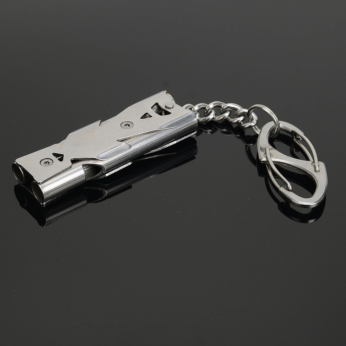 Whistle Emergency Whistles Keychain Rape Whistle Stainless Steel High Decibel Whistles … …