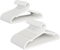 100 Pack Clothes Hangers, Non Slip Plastic Coat Hangers, Space Saving Hangers, Heavy Duty, Hanging Dry Wet Clothes, 16.4" x 8.3", White, UAPY05100W