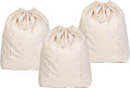 Heavy Duty Laundry Hamper Bags - Extremely Sturdy, Durable Canvas Replacement Laundry Hamper Liner - Works for Round & Square Hampers with Drawstring Closure (3 Pack)