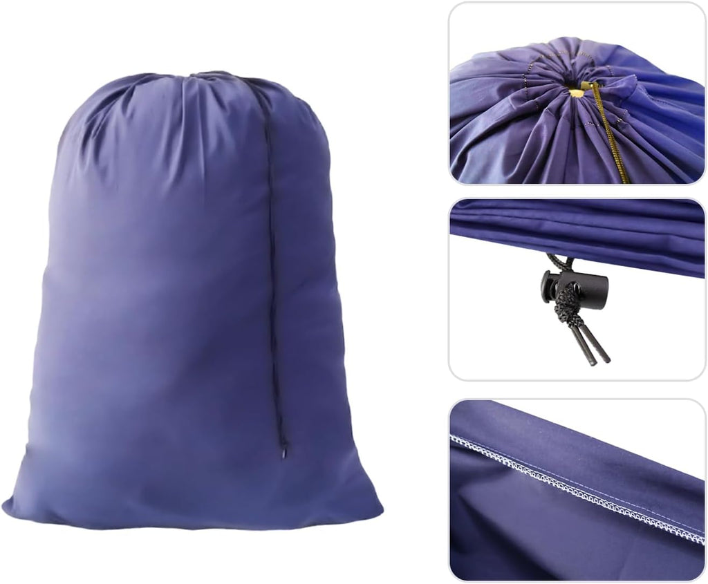 Extra Large Laundry Bag, Blue Bag with Drawstring Closure, 30"x40", for college, dorm and apartment dwellers (1PCS Blue)