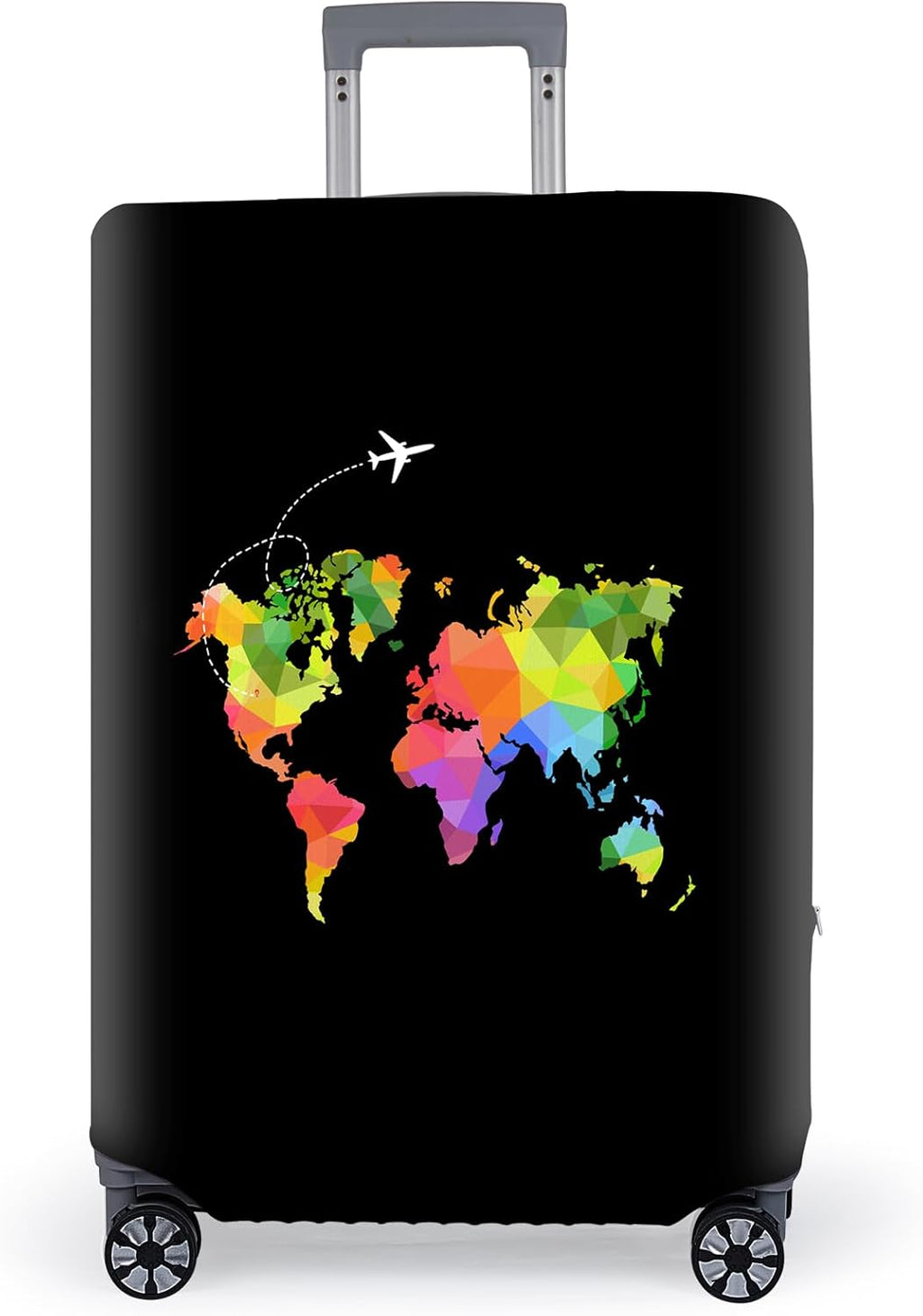 Pink Dino Suitcase Luggage Cover, Thick Suitcase Cover for Carry on Luggage Protector Fits 18-30 Inch Case