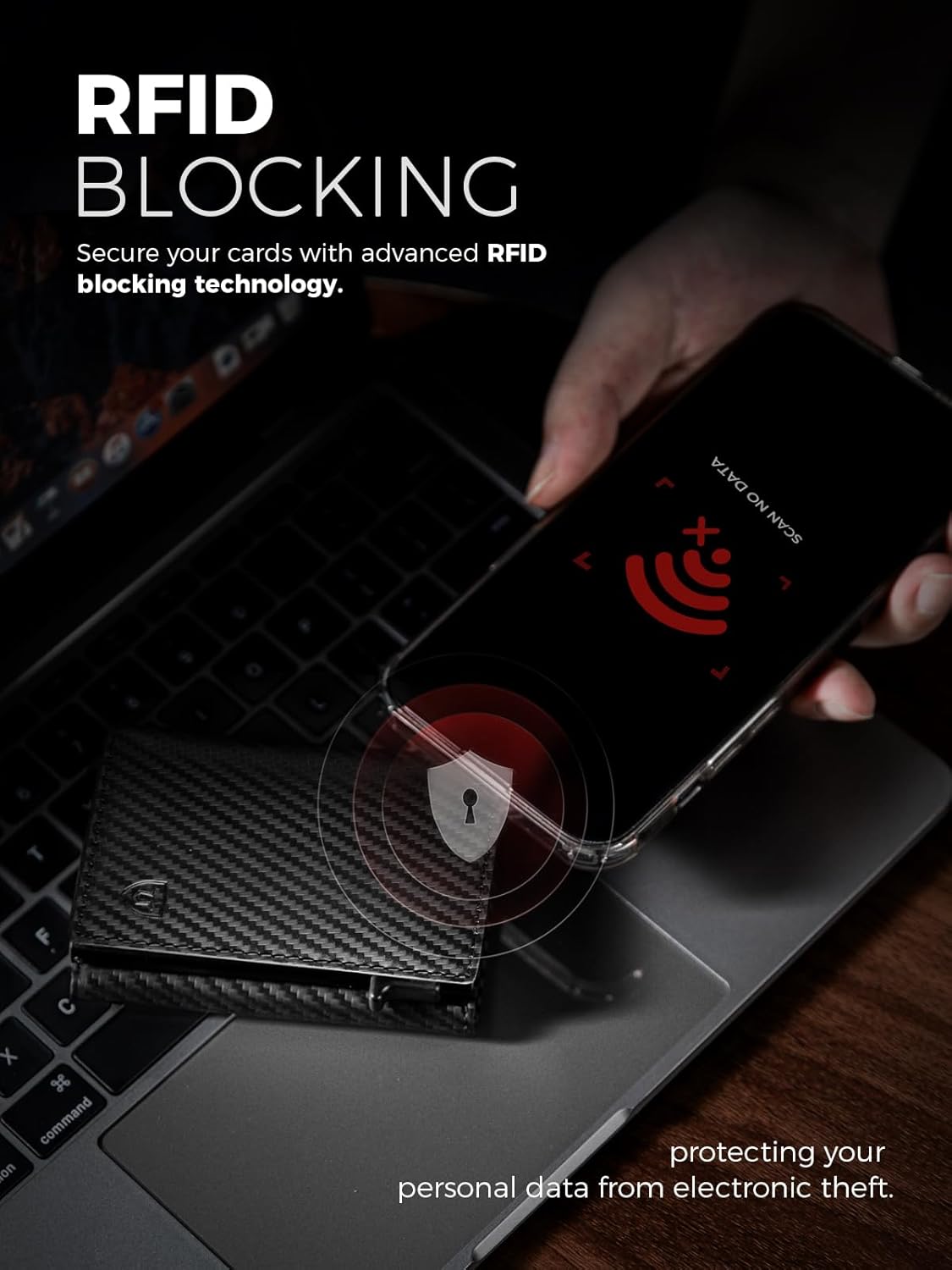 LORZOR Wallet for Men with Metal Card Holder, Pop Up Wallet, Finest Full Grain Leather Trifold Wallet, Smart, Minimalist, RFID Blocking, Front Pocket, ID Window