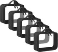 ANRUI TSA Approved Toiletry Bag, 5 Pcs TSA Clear Travel Bags With Handle Strap, Makeup Bag for Liquids, Toiletries, Cosmetics, Gifts for Women and Men，Black