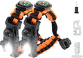 20 in 1 Survival Paracord Bracelet Adjustable Gear Kit with SOS LED Light, Fire Starter, Bigger Compass, Survival Whistle, Perfect for Camping, Hiking, Fishing