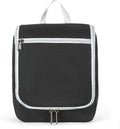 Della Gao Black Water Repellent Polyester Hanging Toiletry Bag for Travel
