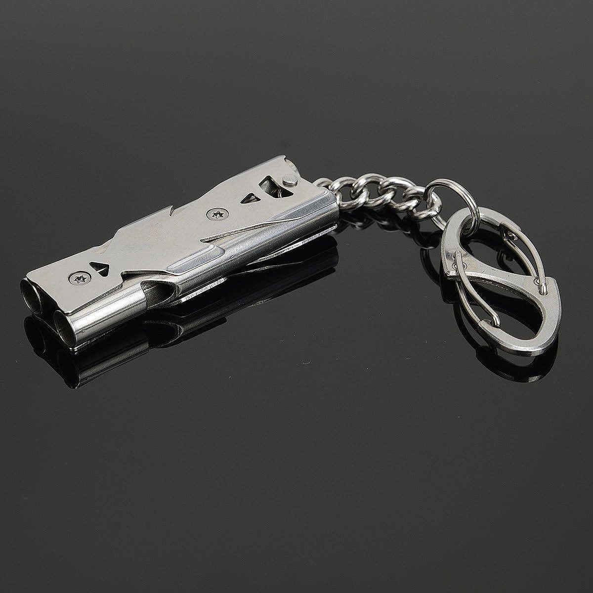 Whistle Emergency Whistles Keychain Rape Whistle Stainless Steel High Decibel Whistles … …