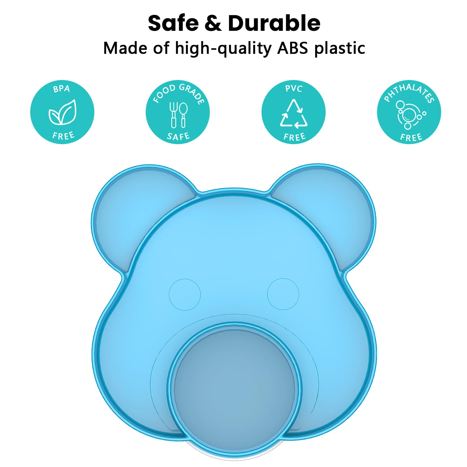 BlueOrigin Car Seat Snack Tray - Travel Tray for Kids Car Seat, Stroller, Booster and Anywhere with a Cup Holder, Toddler Road Trip Essentials Food Plate for Snacks, Toys, Entertainment (Blue)