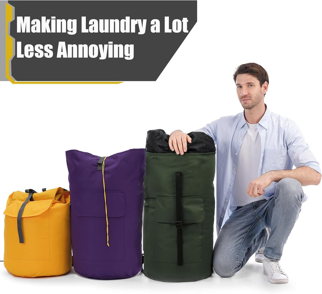 Laundry Bag, Extra Large Laundry Bags for College, Laundry Bag with Straps, Dorm Room Essentials, Laundry Duffle Bag, Dirty Clothes Bag, Laundry Bags for Travel, College Dorm Essentials for Guys
