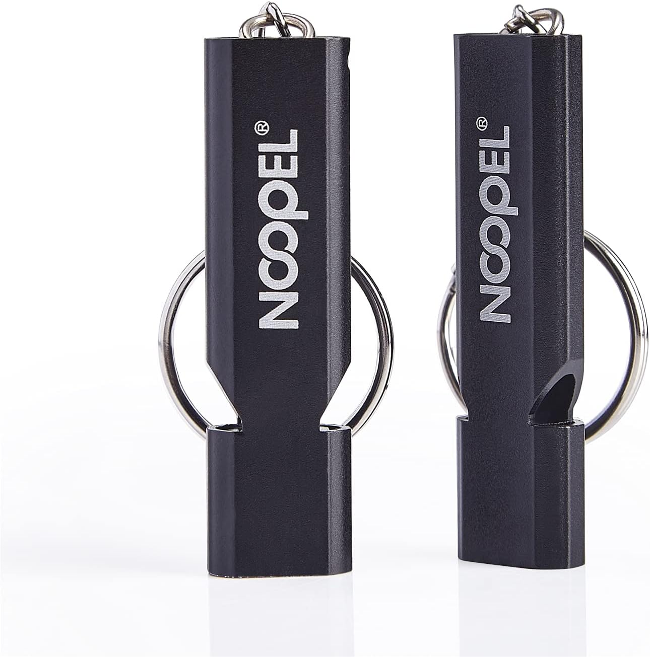 Noopel Emergency Whistles Lifeguard Safety Whistle with Lanyard and Keychain for Outdoor Camping Hiking Boating Backpacking Fishing Kayak Kids Rescue Signaling Loud Survival Whistle