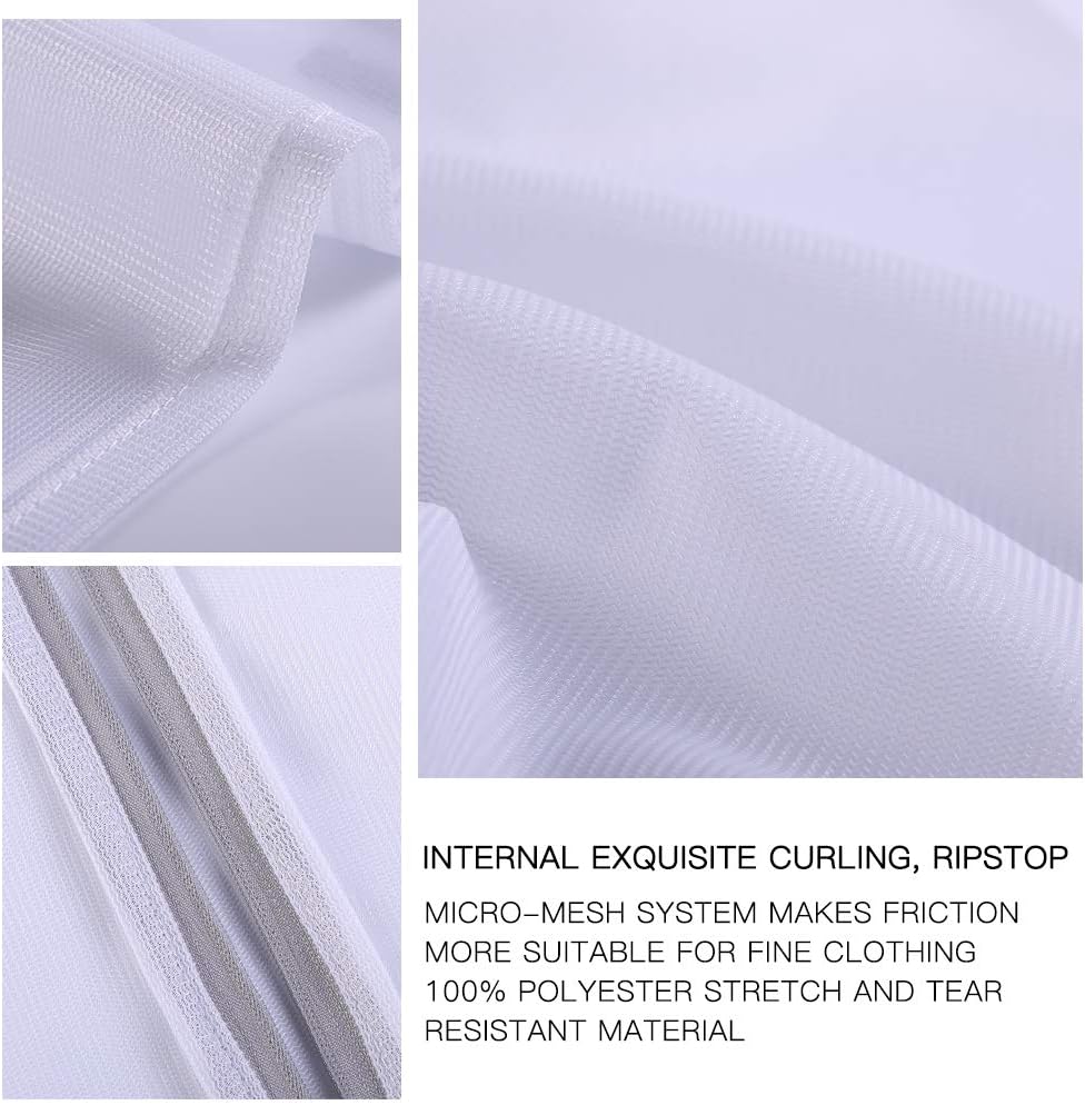 Kimmama Laundry Bag Mesh Wash Bags, Washing Machine Wash Bag, Net Washer Sack with Zipper, Dryer Pouch for Cleaning and Drying Cloths, Garment, Coats, Sweater, Delicates, Sheet, Pant, Soft Toys