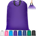 Extra Large Heavy Duty Laundry Bag - 28" x 40", Travel Laundry Bag for Dirty Clothes, Purple