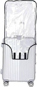 JenKin Luggage Protector Suitcase Cover PVC Waterproof Travel Suitcase Fits Most 20" to 30" (22" (15.0" L x 10.2" W x 21.7" H))
