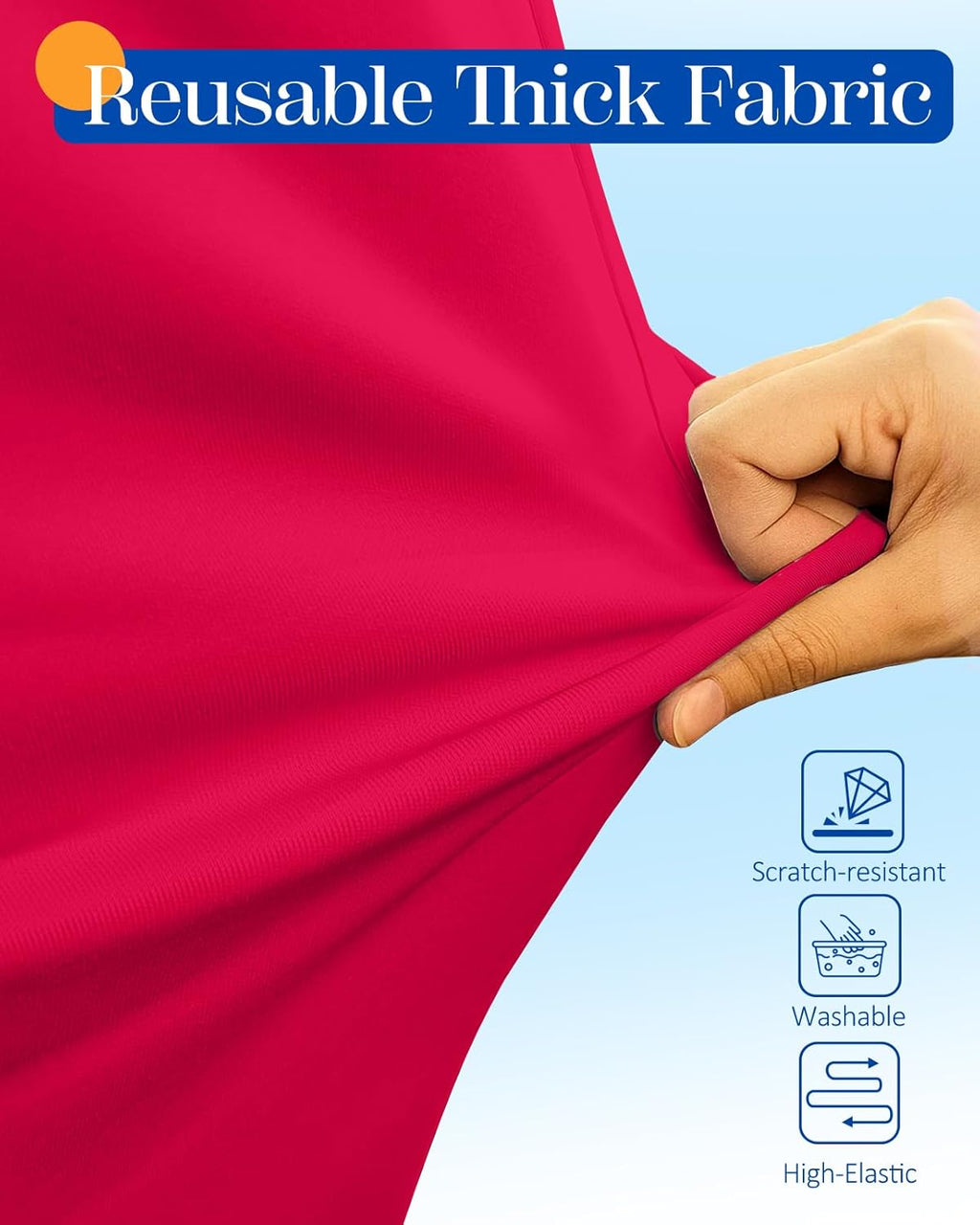 Slohif Luggage Cover for Suitcase Tsa Approved Protector - Luggage Sleeve Suit Case Cover Travel Stretch Large Baggage Case Protective Washable Fit 22-24 Inch Wine Red