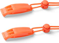 2-Pack Whistle Emergency Safety with Lanyards - High Decibel Survival Whistle for Life Jackets, Boating, Kayaking, Hiking, Hunting & Rescue