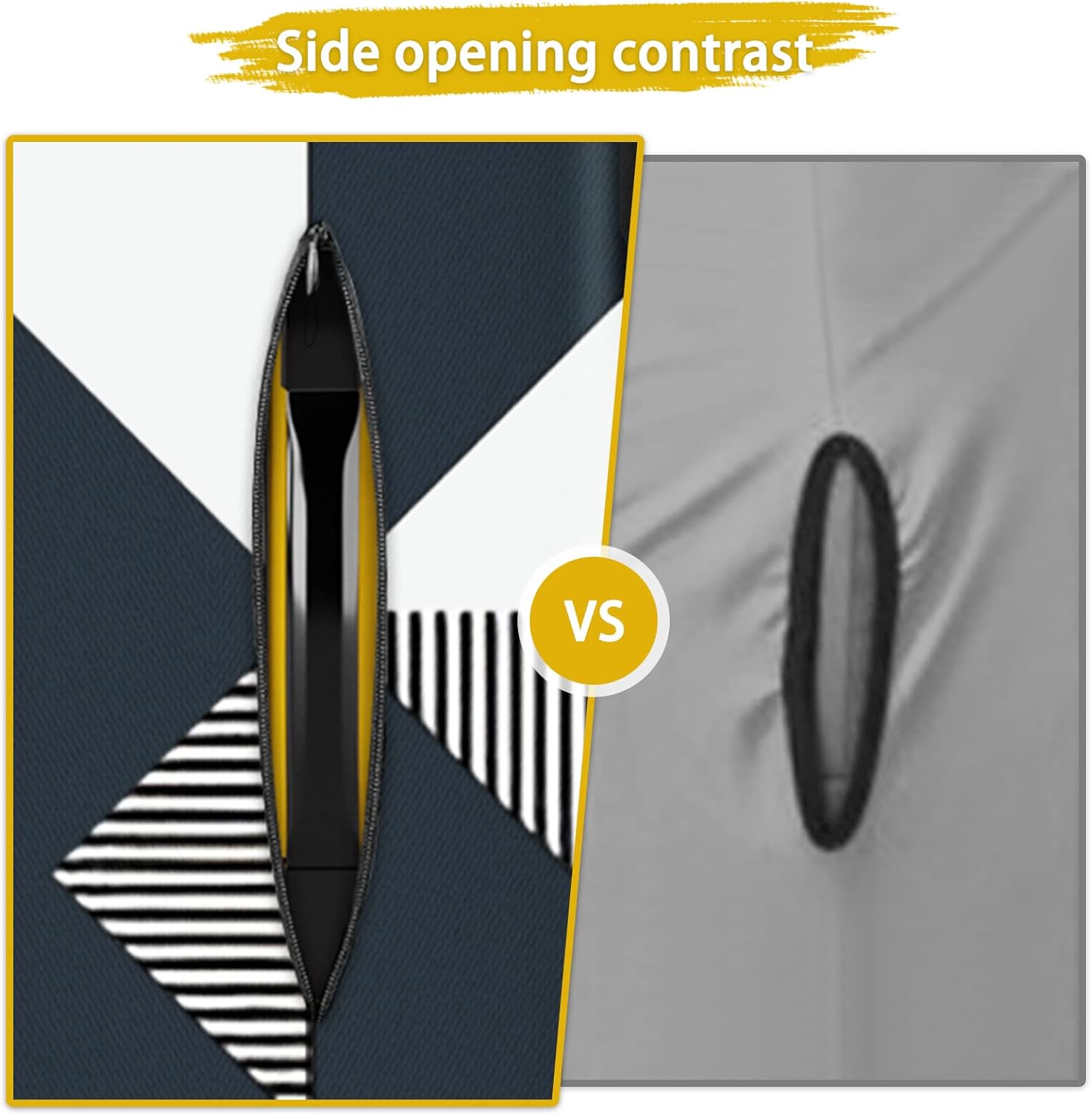 24 Inch PVC Luggage Protector Covers for TSA Approved Clear Suitcase Cover Protector Transparent Luggage Protective Cover Set (Triangle, Suitable for 23"-24")